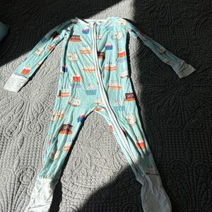 Little Sleepies Light Blue Birthday Cake Zippie